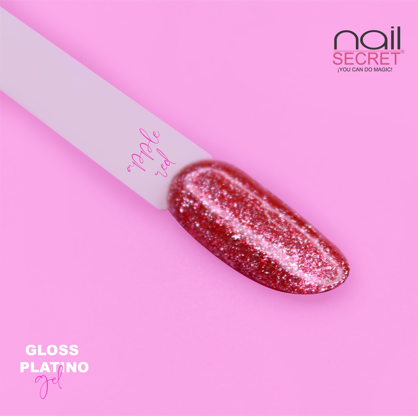 GLOSS PLATINO GEL - APPLE RED 5GR