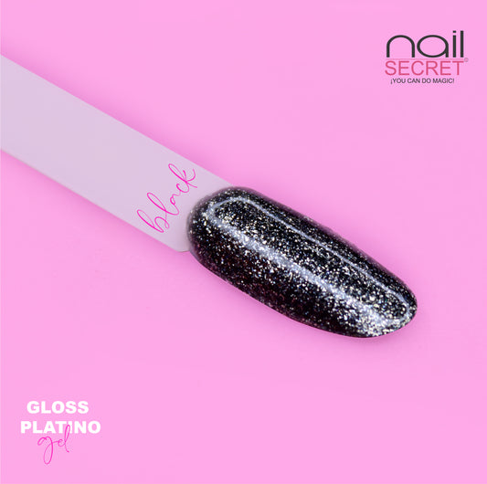 GLOSS PLATINO GEL - BLACK 5GRS