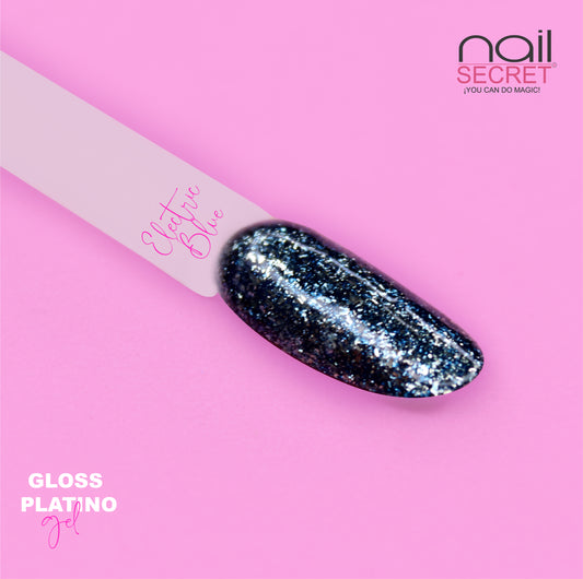 GLOSS PLATINO GEL - ELECTRIC BLUE 5GR