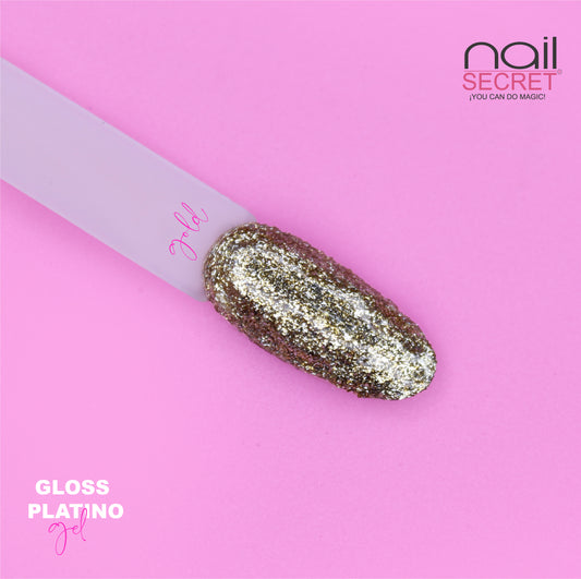 GLOSS PLATINO GEL - GOLD 5GRS