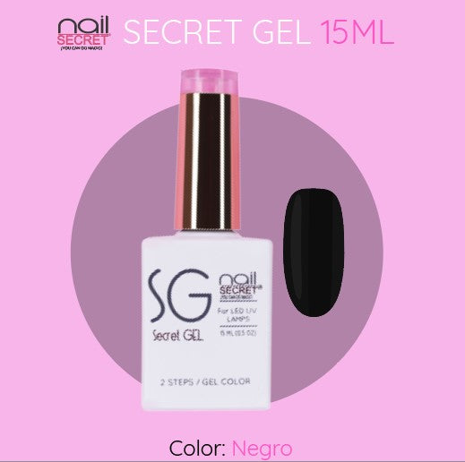 SECRET GEL COLOR BLACK - 15ML